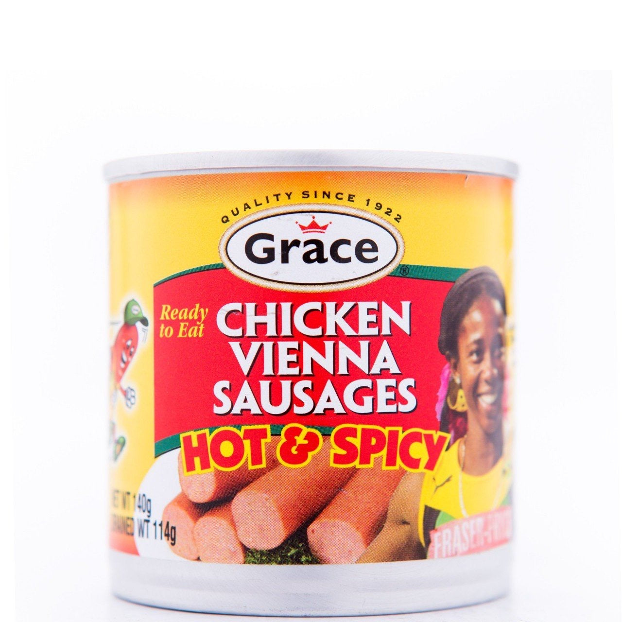 Grace Chicken Vienna Sausages Hot & Spicy (Jamaican Imported) Box Of 48