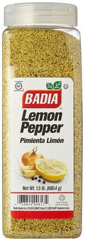 Badia Lemon Pepper Seasoning (Pimienta Limón) - (1.5 lb) 680.4g